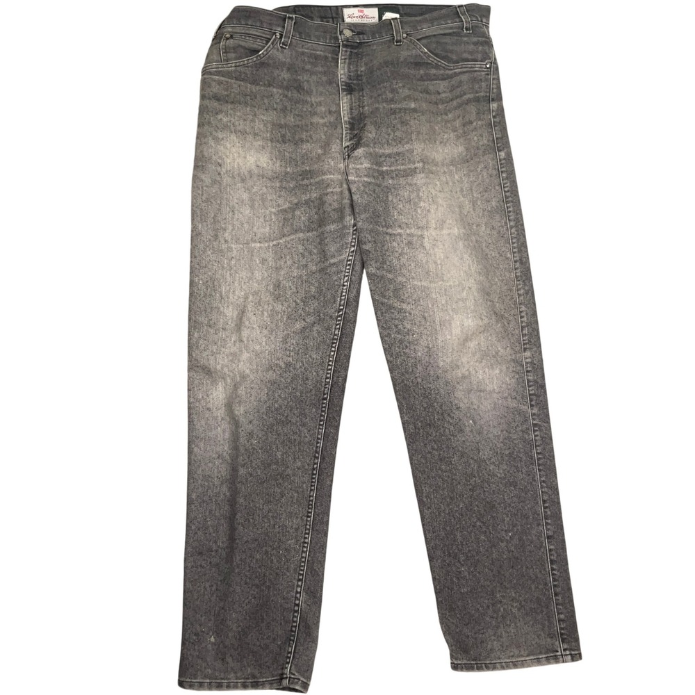 Levi Strauss Signature‎ Mens 38W 32L Gray Acid Flex Orange Tab Straight Leg VTG
